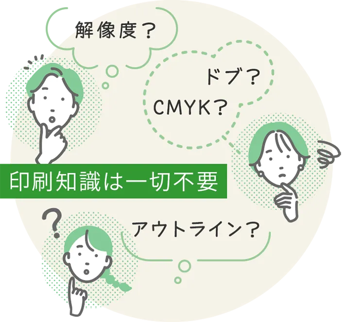 印刷知識は一切不要